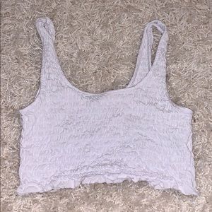 White crop top // garage